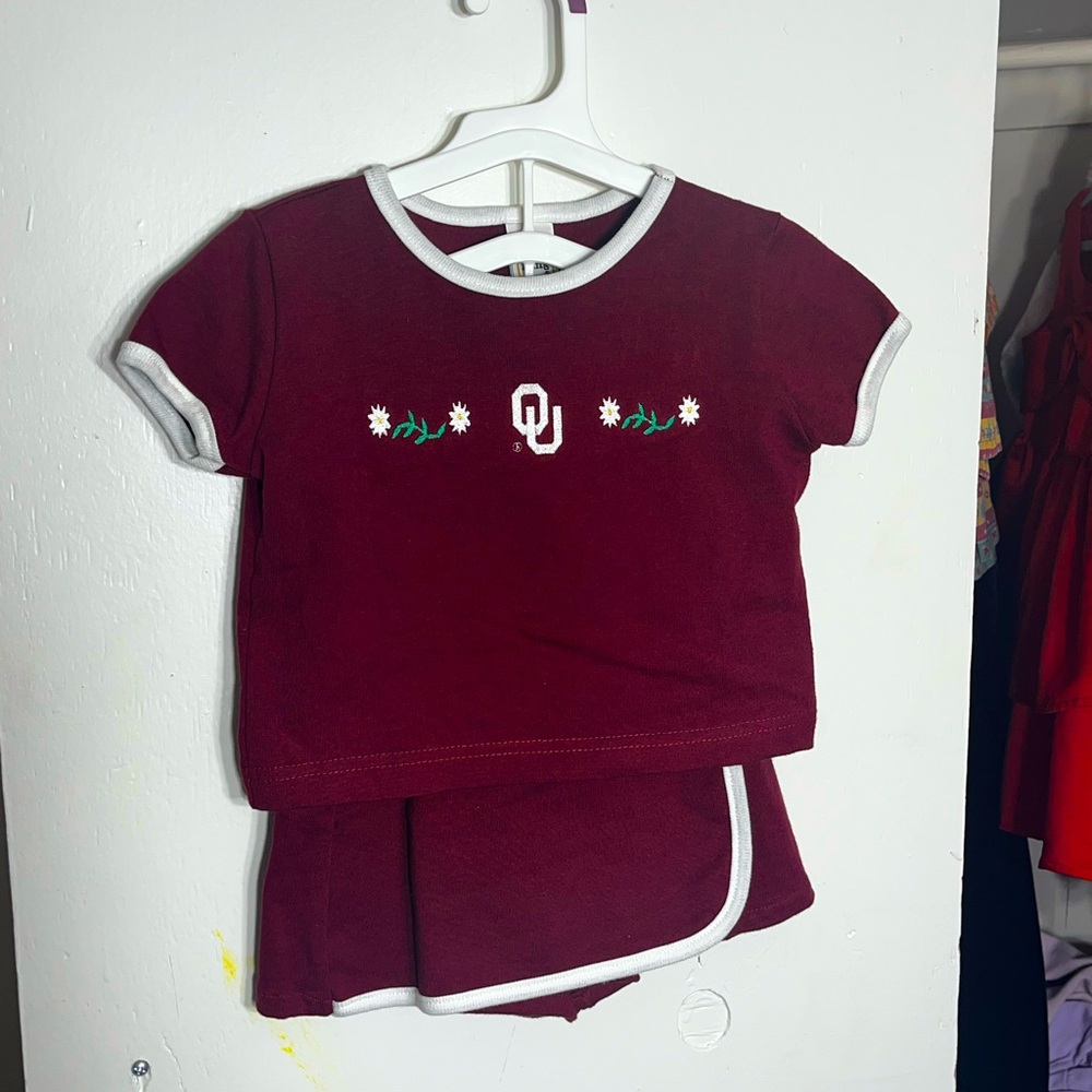 Vintage Y2K OU Football Original 2pc Set MADE IN THE USA
